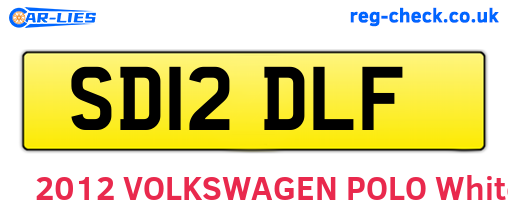 SD12DLF are the vehicle registration plates.