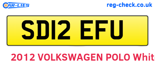 SD12EFU are the vehicle registration plates.