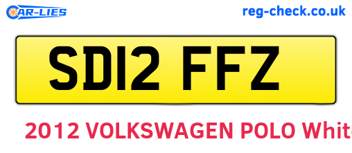 SD12FFZ are the vehicle registration plates.