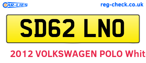 SD62LNO are the vehicle registration plates.