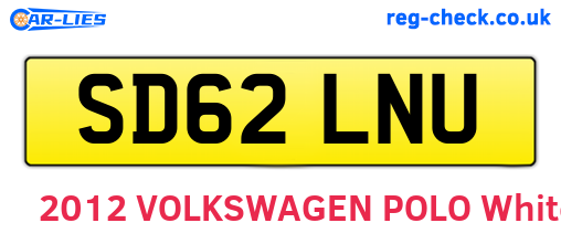 SD62LNU are the vehicle registration plates.