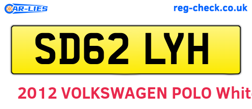 SD62LYH are the vehicle registration plates.