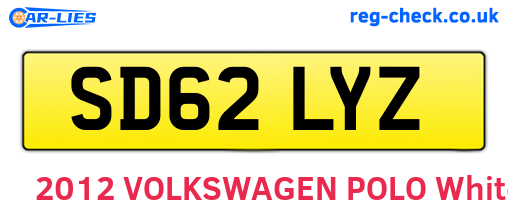 SD62LYZ are the vehicle registration plates.