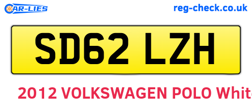 SD62LZH are the vehicle registration plates.