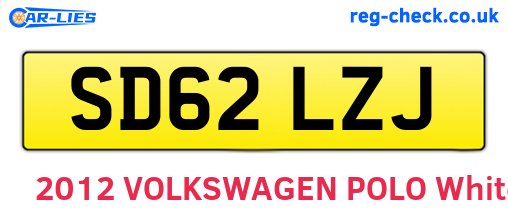 SD62LZJ are the vehicle registration plates.