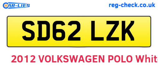 SD62LZK are the vehicle registration plates.