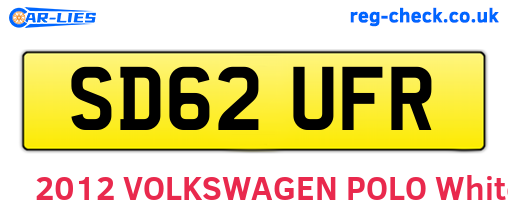 SD62UFR are the vehicle registration plates.