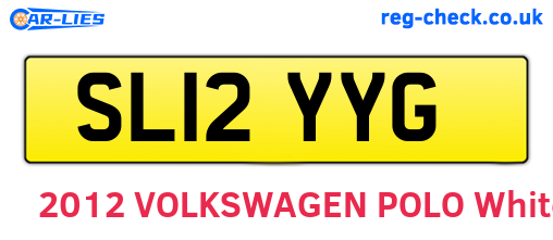 SL12YYG are the vehicle registration plates.
