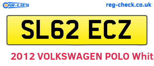 SL62ECZ are the vehicle registration plates.