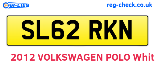 SL62RKN are the vehicle registration plates.