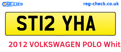 ST12YHA are the vehicle registration plates.