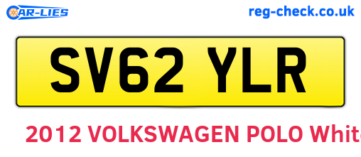 SV62YLR are the vehicle registration plates.