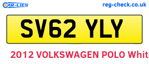 SV62YLY are the vehicle registration plates.
