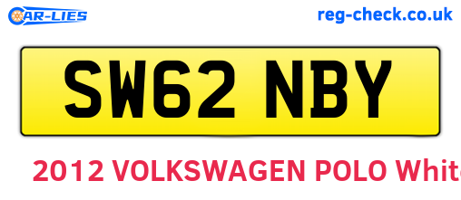 SW62NBY are the vehicle registration plates.