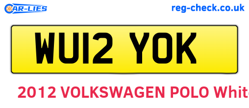 WU12YOK are the vehicle registration plates.