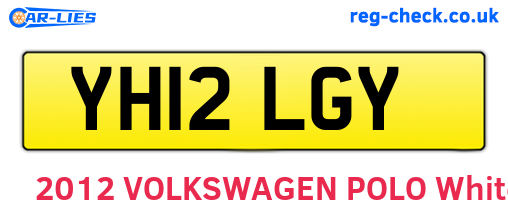 YH12LGY are the vehicle registration plates.