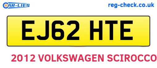 EJ62HTE are the vehicle registration plates.