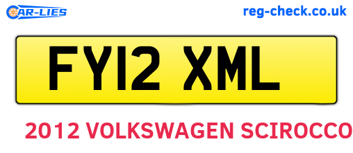FY12XML are the vehicle registration plates.