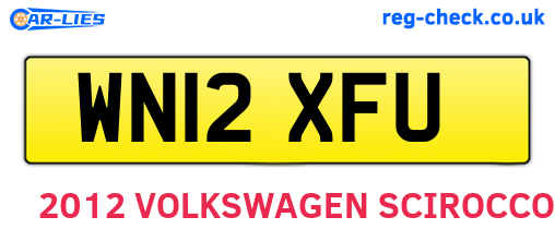 WN12XFU are the vehicle registration plates.