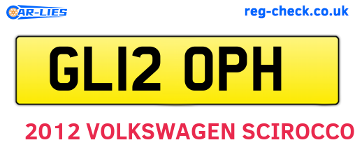 GL12OPH are the vehicle registration plates.