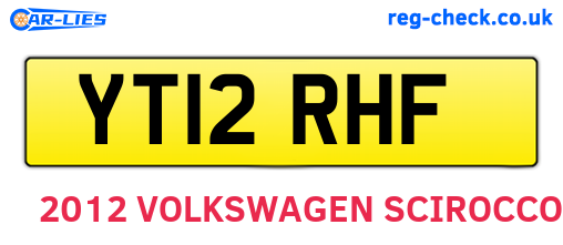 YT12RHF are the vehicle registration plates.