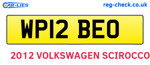 WP12BEO are the vehicle registration plates.