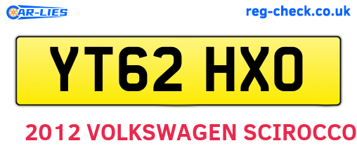YT62HXO are the vehicle registration plates.