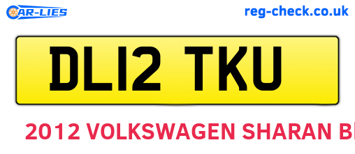 DL12TKU are the vehicle registration plates.