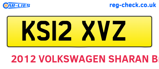 KS12XVZ are the vehicle registration plates.