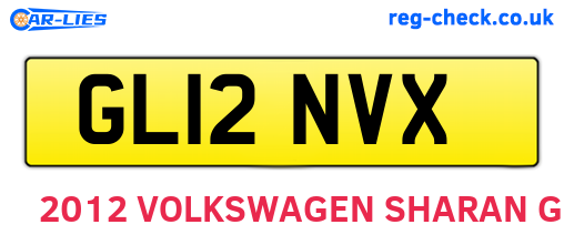 GL12NVX are the vehicle registration plates.