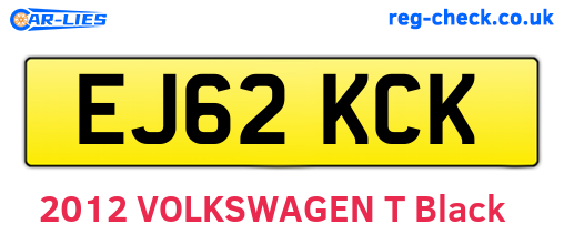 EJ62KCK are the vehicle registration plates.