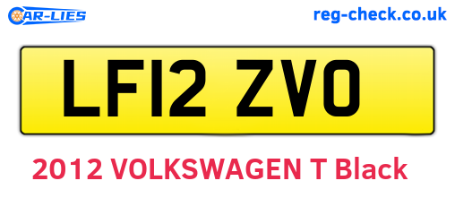 LF12ZVO are the vehicle registration plates.