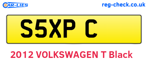 S5XPC are the vehicle registration plates.
