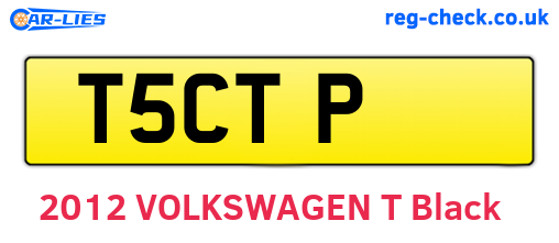 T5CTP are the vehicle registration plates.