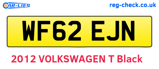WF62EJN are the vehicle registration plates.