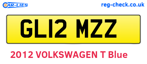 GL12MZZ are the vehicle registration plates.