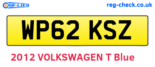 WP62KSZ are the vehicle registration plates.