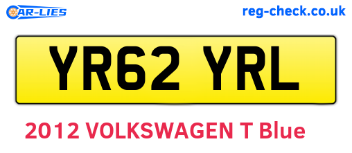 YR62YRL are the vehicle registration plates.