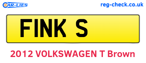 F1NKS are the vehicle registration plates.