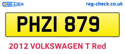 PHZ1879 are the vehicle registration plates.