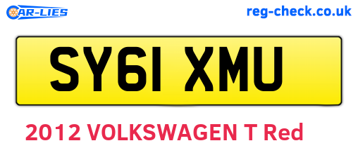 SY61XMU are the vehicle registration plates.