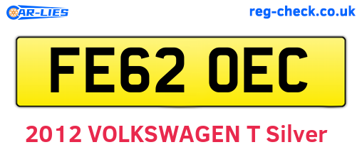 FE62OEC are the vehicle registration plates.