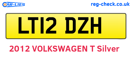 LT12DZH are the vehicle registration plates.