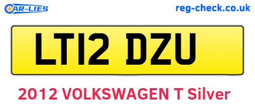 LT12DZU are the vehicle registration plates.