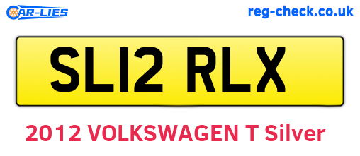 SL12RLX are the vehicle registration plates.