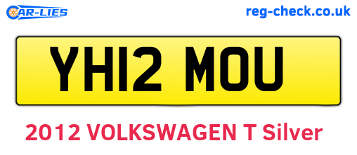 YH12MOU are the vehicle registration plates.