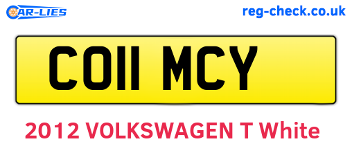 CO11MCY are the vehicle registration plates.