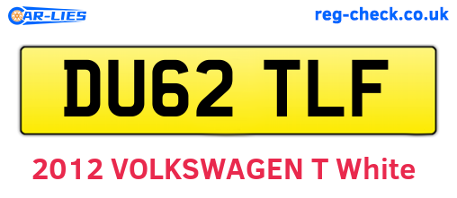 DU62TLF are the vehicle registration plates.