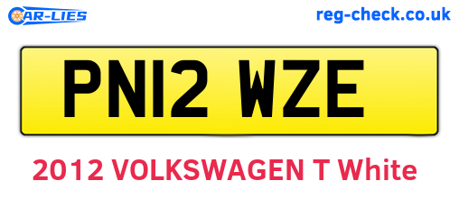 PN12WZE are the vehicle registration plates.