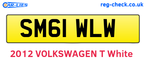 SM61WLW are the vehicle registration plates.